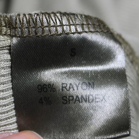 Stitch Fix Jane & Delancey Olive Green Dolman Knot Front Ribbed Top Size S - Picture 9 of 11